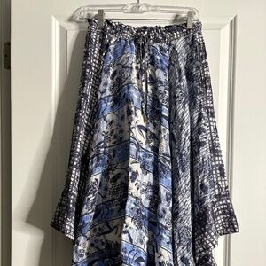 Anthropologie Pilcro Asymmetrical Drawstring Skirt